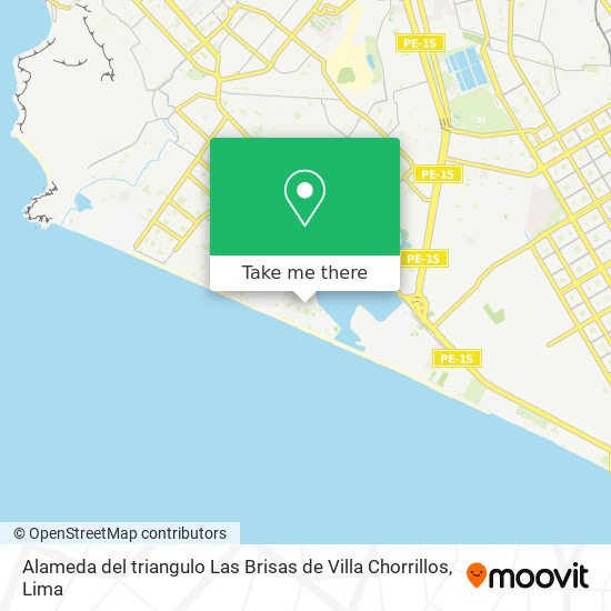 Mapa de Alameda del triangulo   Las Brisas de Villa   Chorrillos