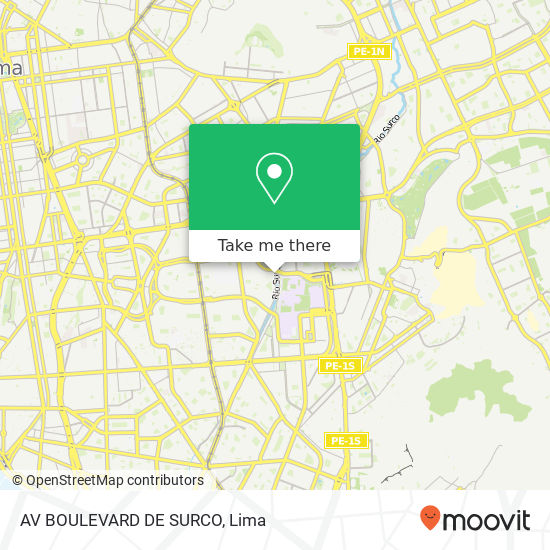 AV BOULEVARD DE SURCO map