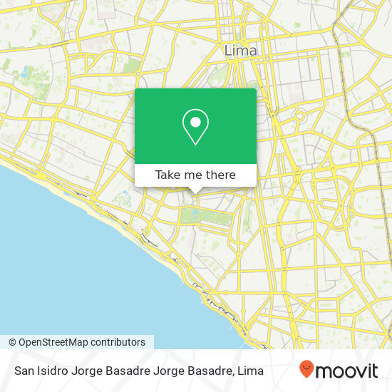 San Isidro  Jorge Basadre Jorge Basadre map