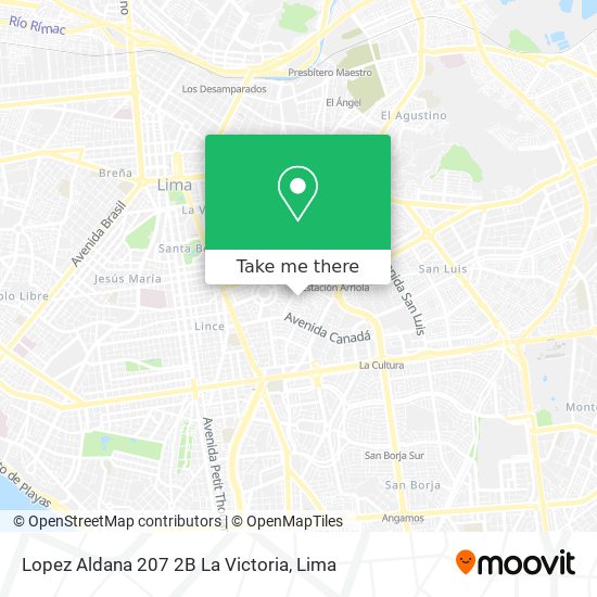 Lopez Aldana 207 2B La Victoria map