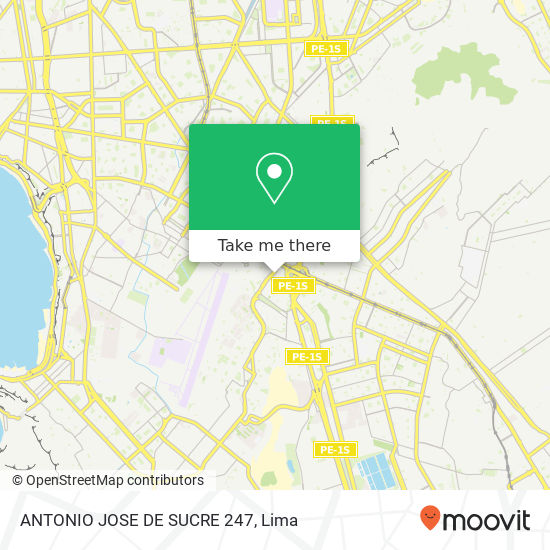 ANTONIO JOSE DE SUCRE 247 map