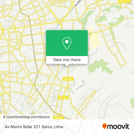 Av  Morro Solar 321  Surco map