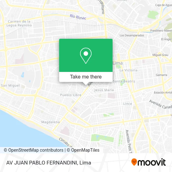 AV  JUAN PABLO FERNANDINI map