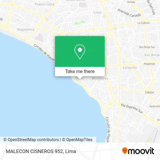 MALECON CISNEROS 952 map