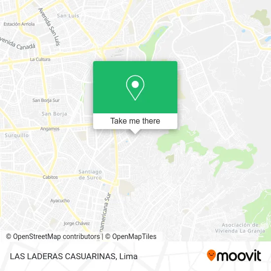 LAS LADERAS CASUARINAS map