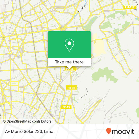 Mapa de Av  Morro Solar 230