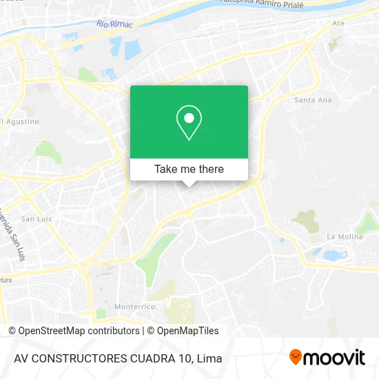 AV  CONSTRUCTORES CUADRA 10 map