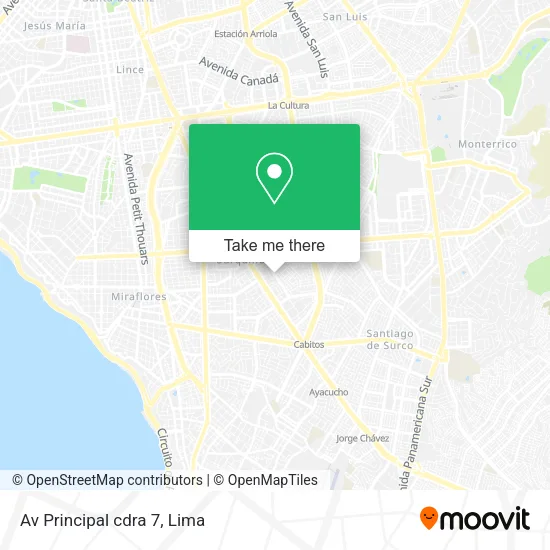 Mapa de Av  Principal cdra  7
