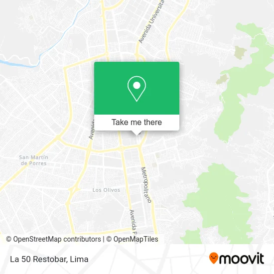La 50 Restobar map