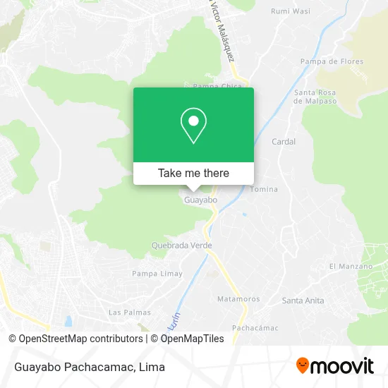 Guayabo   Pachacamac map