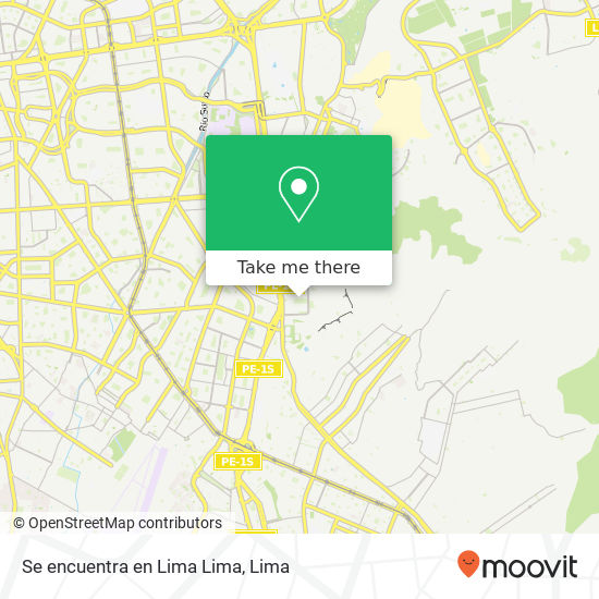 Se encuentra en Lima  Lima map