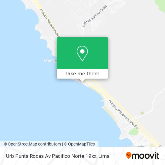 Mapa de Urb  Punta Rocas  Av Pacifico Norte 19xx