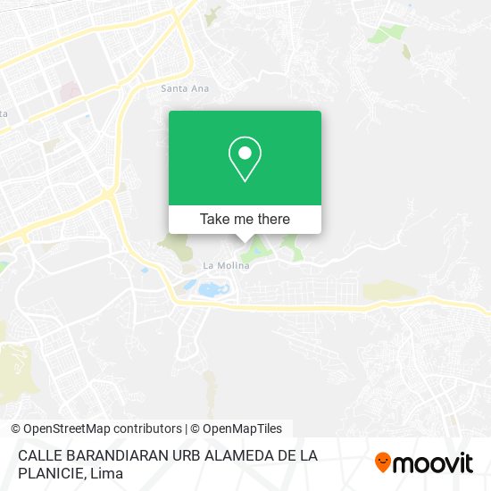 CALLE BARANDIARAN URB ALAMEDA DE LA PLANICIE map