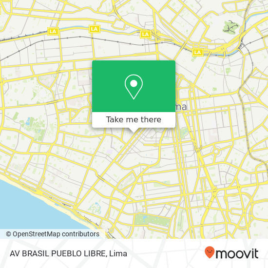 AV  BRASIL  PUEBLO LIBRE map