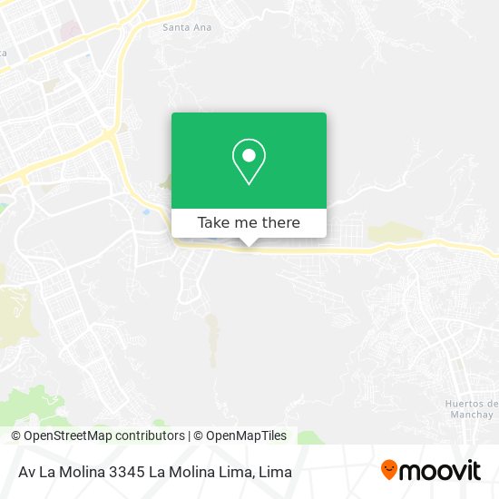 Mapa de Av  La Molina 3345  La Molina  Lima