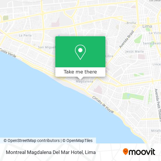 Montreal Magdalena Del Mar Hotel map