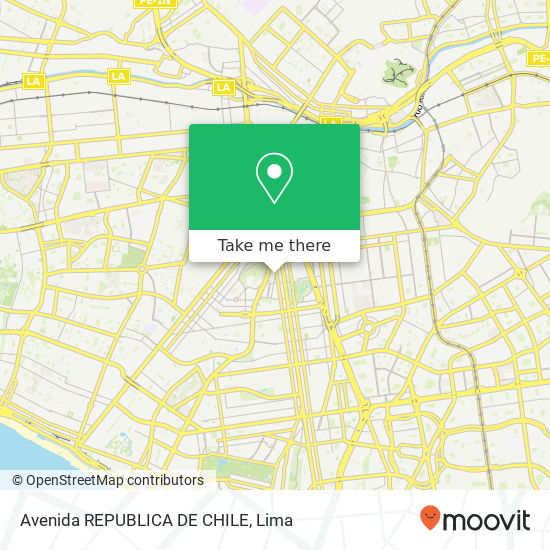 Avenida REPUBLICA DE CHILE map
