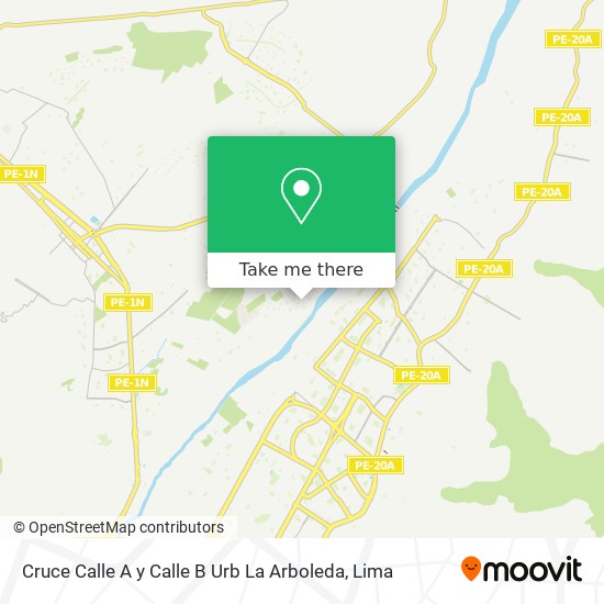 Cruce Calle A y Calle B Urb  La Arboleda map