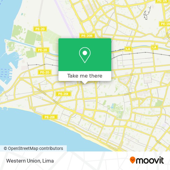 Western Union map