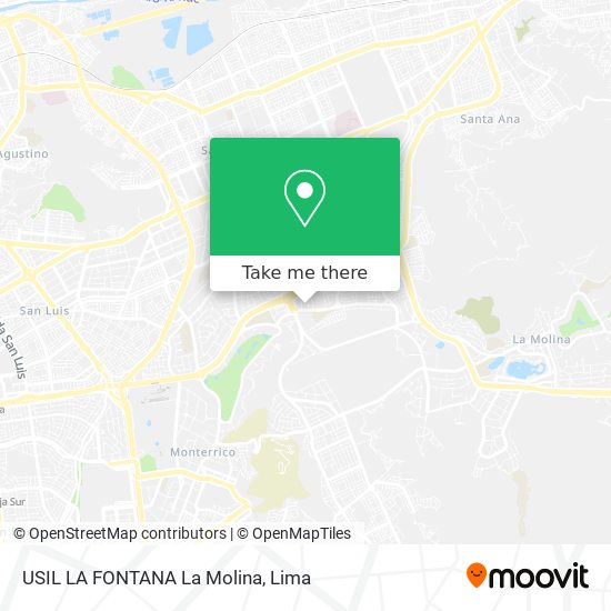 USIL LA FONTANA  La Molina map