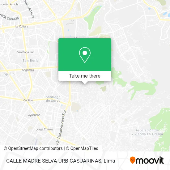 CALLE MADRE SELVA URB CASUARINAS map