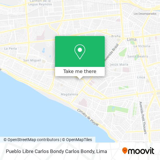 Pueblo Libre  Carlos Bondy Carlos Bondy map