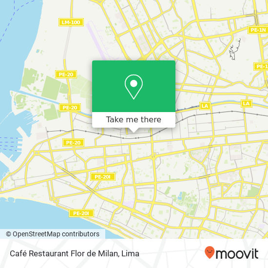 Café Restaurant Flor de Milan map