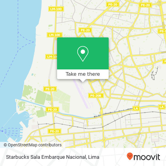 Mapa de Starbucks Sala Embarque Nacional