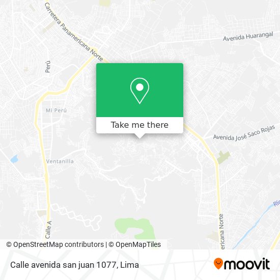 Calle  avenida san juan 1077 map