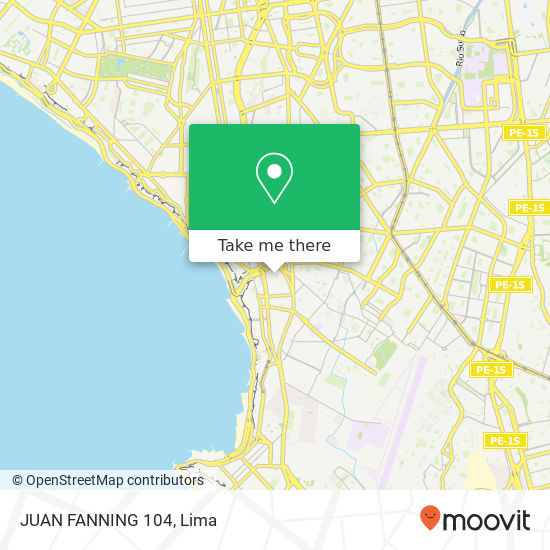 Mapa de JUAN FANNING 104