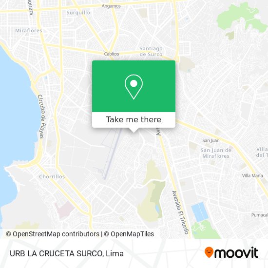 URB  LA CRUCETA  SURCO map