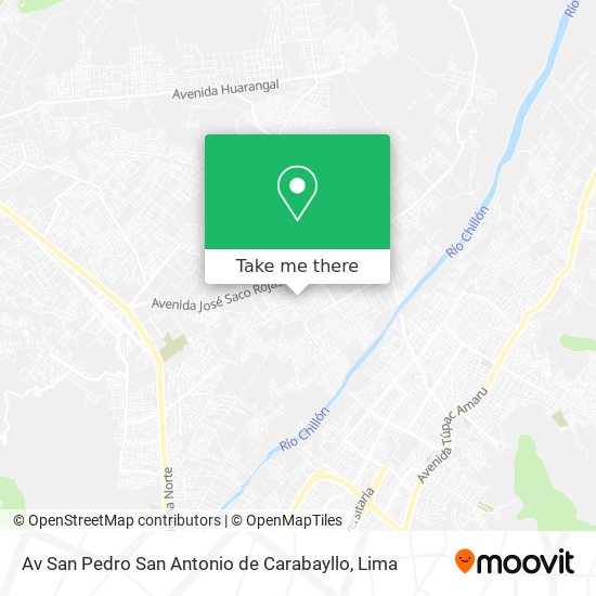 Mapa de Av San Pedro  San Antonio de Carabayllo