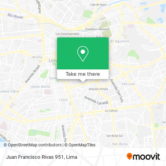 Juan Francisco Rivas 951 map