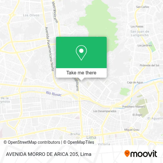 AVENIDA  MORRO DE ARICA 205 map