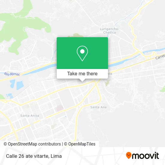 Mapa de Calle 26 ate vitarte