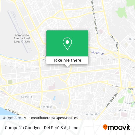 Compañía Goodyear Del Perú S.A. map