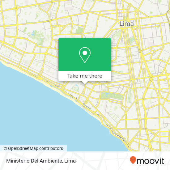 Ministerio Del Ambiente map