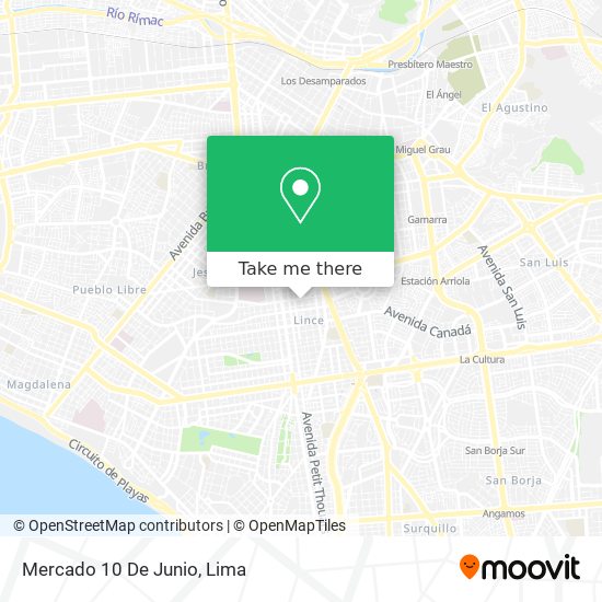 Mapa de Mercado 10 De Junio