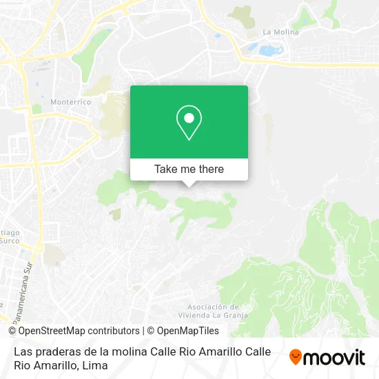Las praderas de la molina  Calle Rio Amarillo Calle Rio Amarillo map
