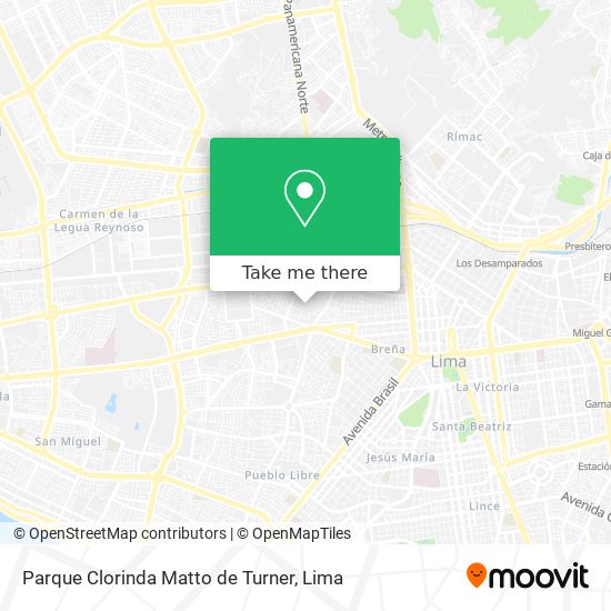 Parque Clorinda Matto de Turner map