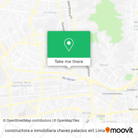 Mapa de constructora e inmobiliaria chavez palacios eirl