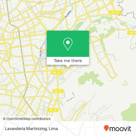 Lavanderia Martinizing map