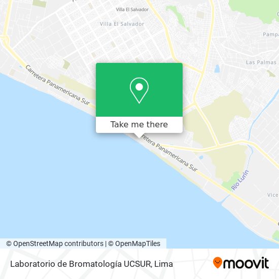 Mapa de Laboratorio de Bromatología UCSUR