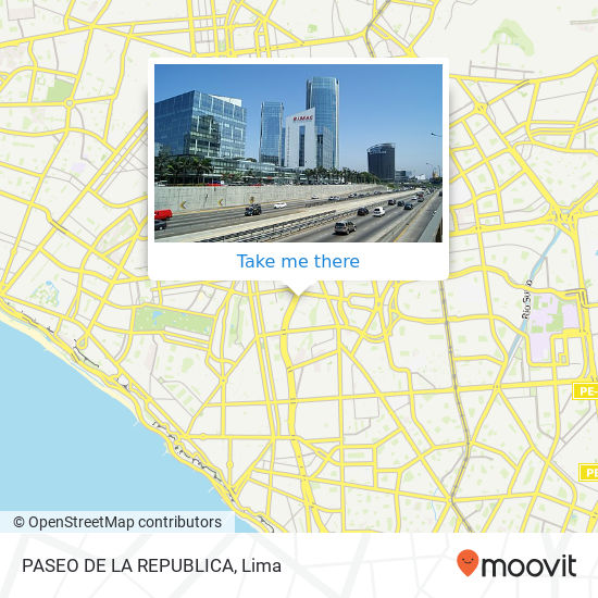 PASEO DE LA REPUBLICA map