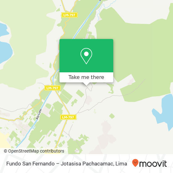 Fundo San Fernando – Jotasisa  Pachacamac map