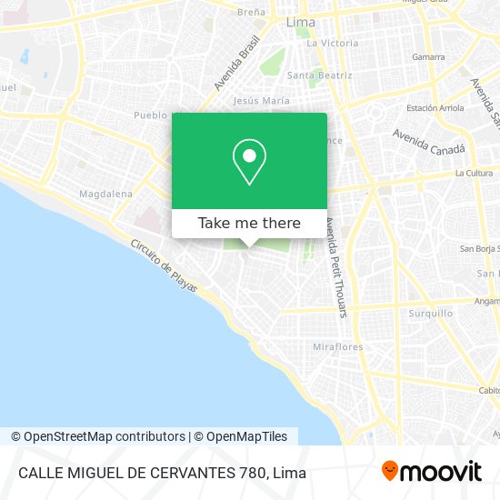 CALLE  MIGUEL DE CERVANTES  780 map