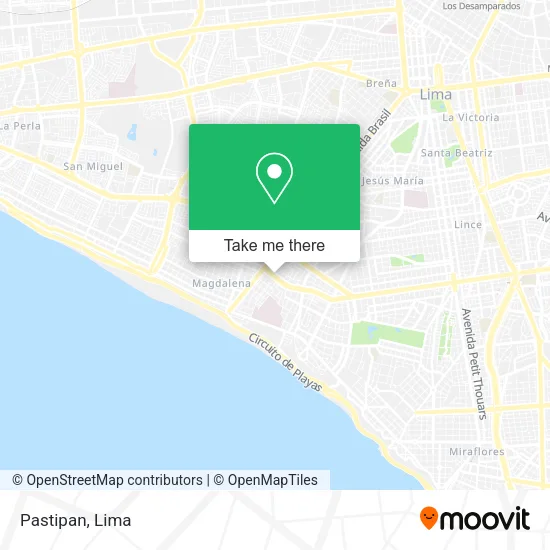 Mapa de Pastipan