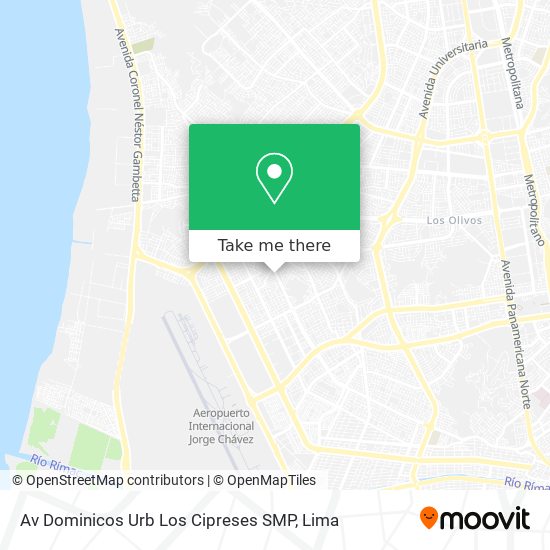 Mapa de Av  Dominicos  Urb  Los Cipreses SMP