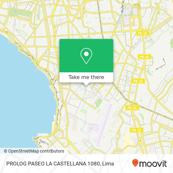 PROLOG  PASEO LA CASTELLANA 1080 map