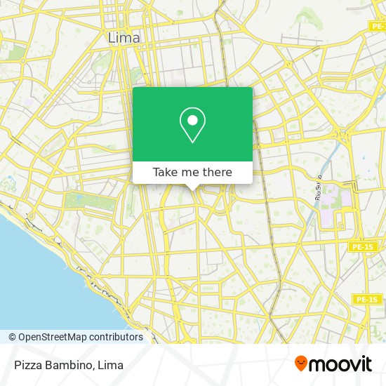 Pizza Bambino map